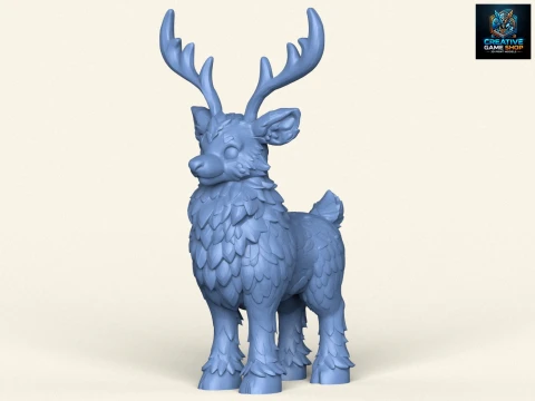 Karikatür Ren geyiği 3D Baskı Modeli