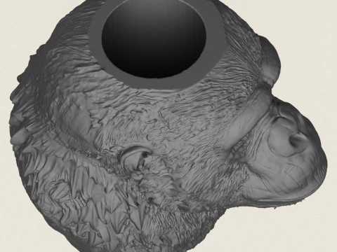 Wazon z twarzą goryla Model do druku 3D