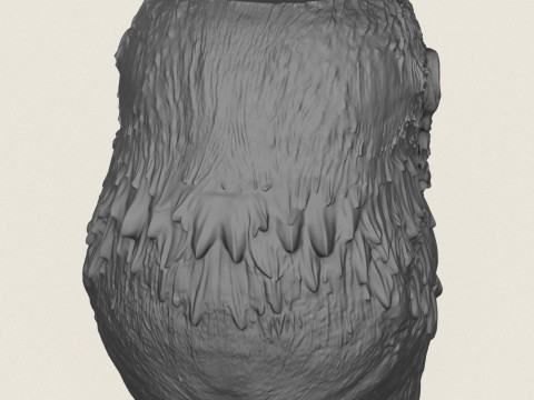Gorilla Face Vase 3D Print Model