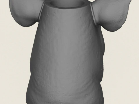 Pig Head Vase 3D Print Model
