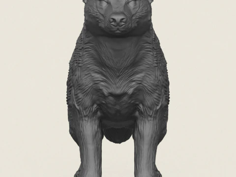 Wild Badger Animal 3D Print Model