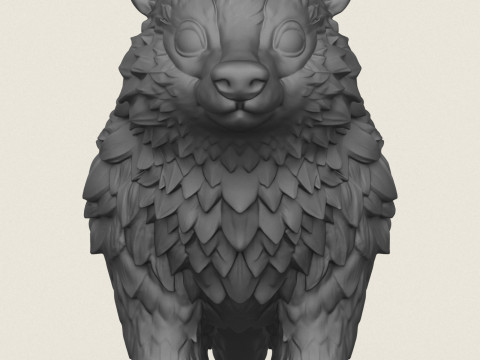 Badger Toon Animal 3D Print Model