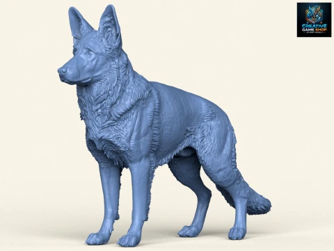 Cane da pastore tedesco Modello di stampa 3D