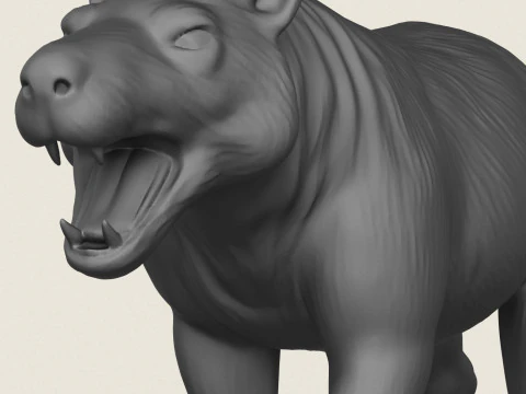 Wild Jurassic Dog 3D Print Model