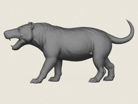 Wild Jurassic Dog 3D Print Model