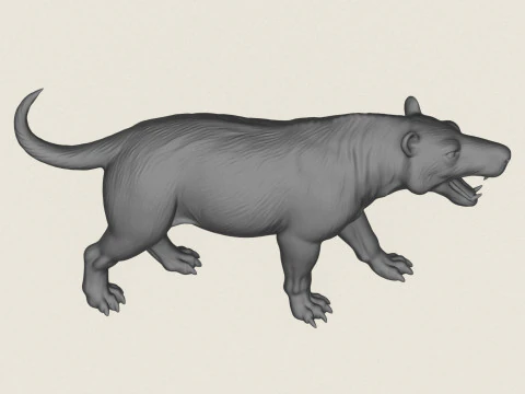 Wild Jurassic Dog 3D Print Model