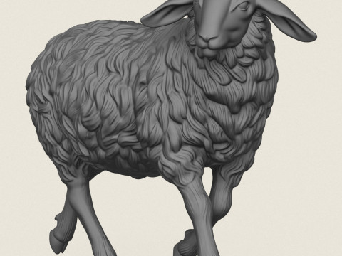 Schafspaziergang 3D Druckmodell