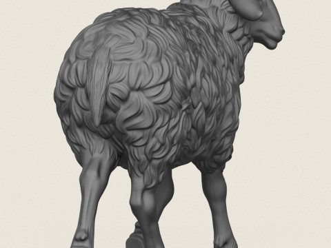 Schafspaziergang 3D Druckmodell