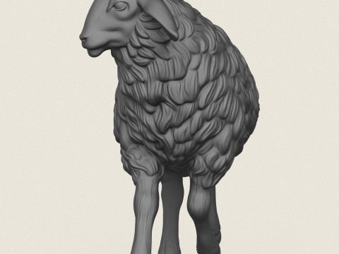 Schafspaziergang 3D Druckmodell