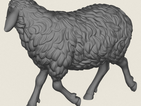 Schafspaziergang 3D Druckmodell
