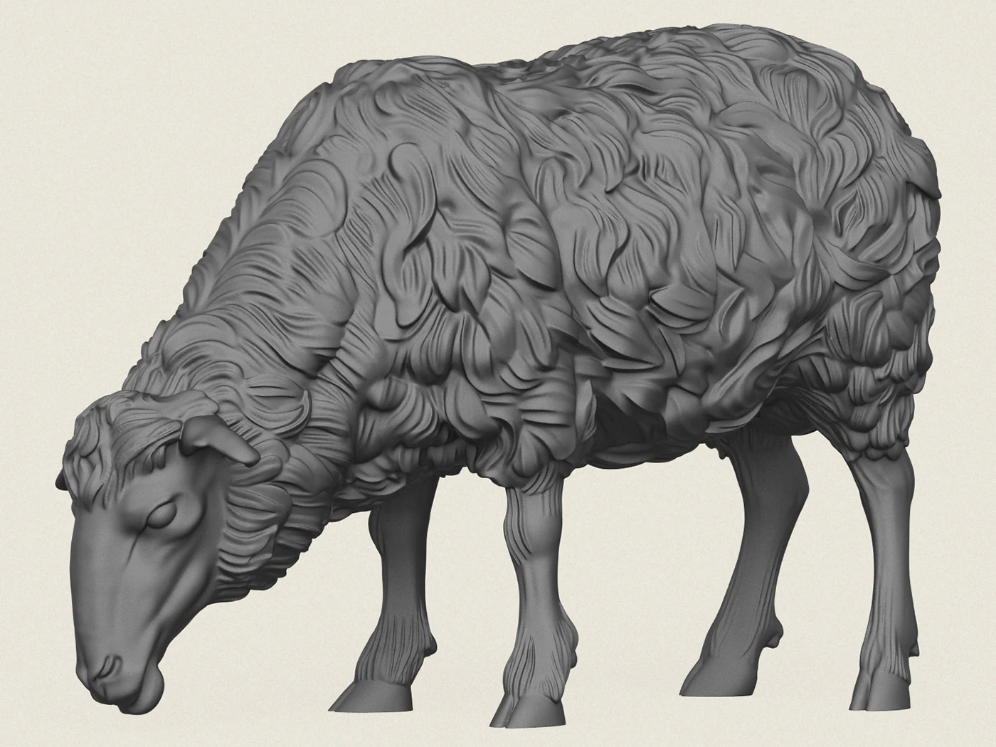 Schaffressen 3D Druckmodell .c4d .max .obj .3ds .fbx .stl .blend 