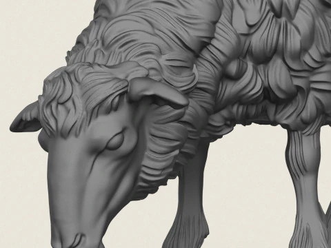 Schaffressen 3D Druckmodell