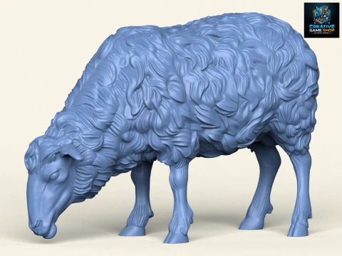 Вівці їдять 3D Принт Модель