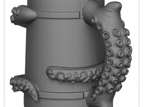Octopus Mug 3D Print Model