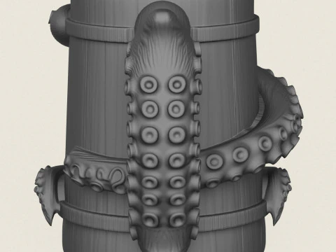 Octopus Mug 3D Print Model