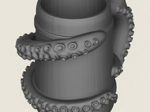 Octopus Mug 3D Print Model