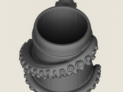 Octopus Mug 3D Print Model
