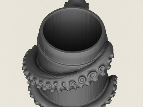 Octopus Mug 3D Print Model