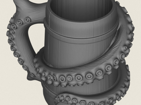Octopus Mug 3D Print Model