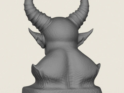 Canavar Şeytan B&uuml;st&uuml; 3D Baskı Modeli
