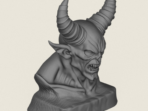 Monster-D&auml;monenb&uuml;ste 3D Druckmodell