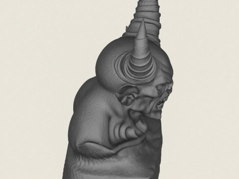 Canavar Şeytan B&uuml;st&uuml; 3D Baskı Modeli