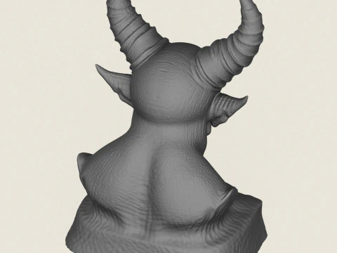 Canavar Şeytan B&uuml;st&uuml; 3D Baskı Modeli