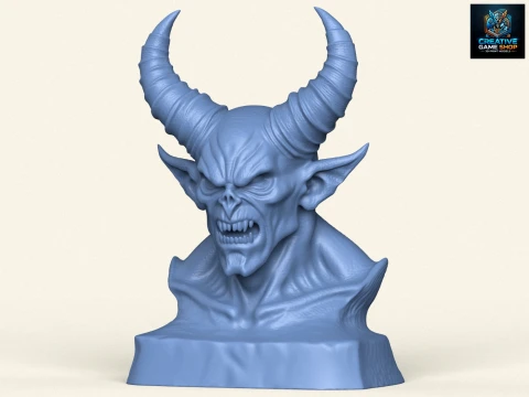 Busto di mostro demone Modello di stampa 3D
