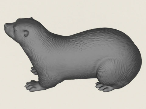 Otter Print Ready 3D Print Model