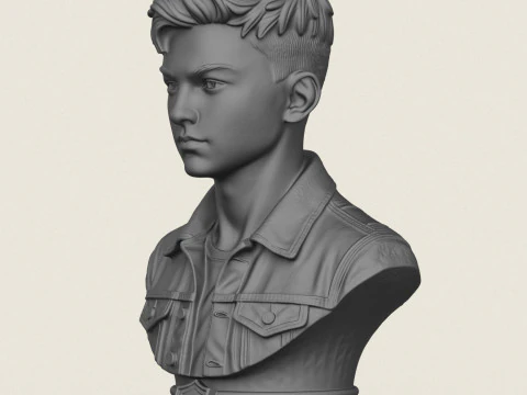 Statua del giovane ragazzo Modello di stampa 3D