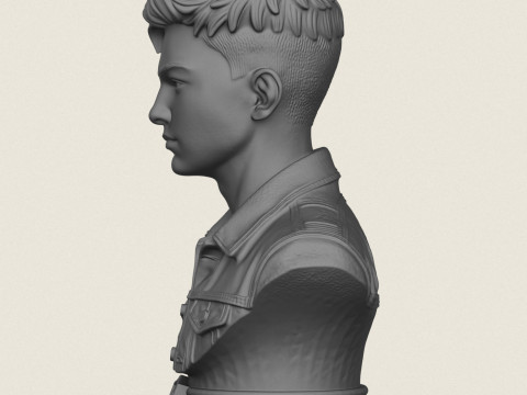 Gen&ccedil; &Ccedil;ocuk Heykeli 3D Baskı Modeli