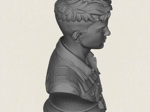 Statua del giovane ragazzo Modello di stampa 3D
