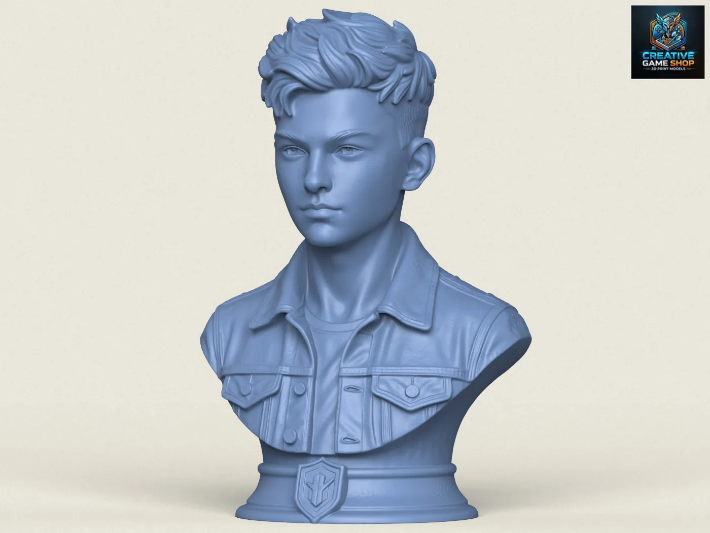 Young Boy Statue 3D Print Model .c4d .max .obj .3ds .fbx .stl .blend 