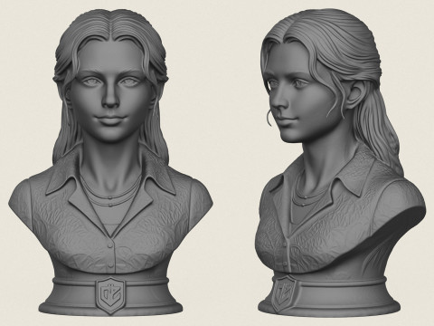 Payudara Gadis Cantik Model Cetak 3D