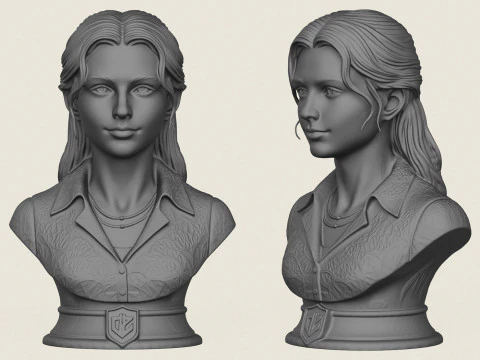 Piękny dziewczęcy biust Model do druku 3D