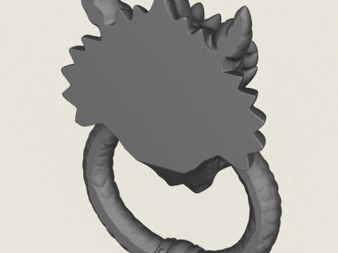 Dragon Face Decorative Art 3D Print Model
