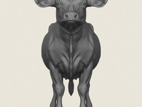 Корова стоїть 3D Принт Модель