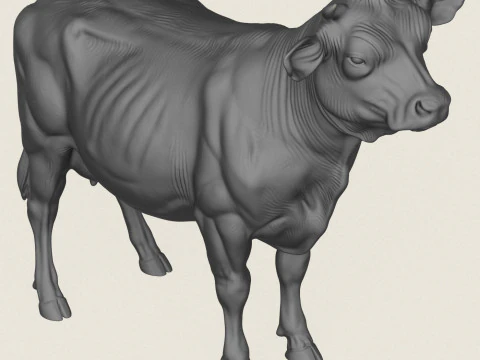 Корова стоїть 3D Принт Модель