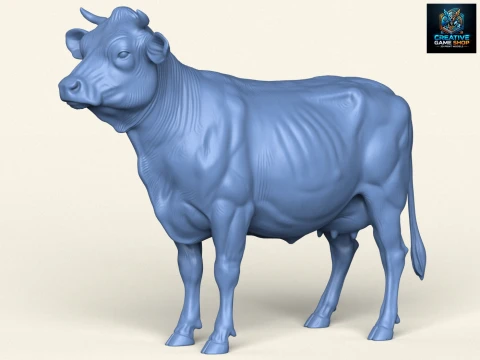 Корова стоїть 3D Принт Модель