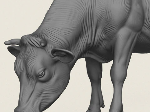 İnek Yeme 3D Baskı Modeli