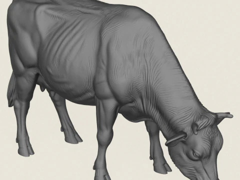 İnek Yeme 3D Baskı Modeli