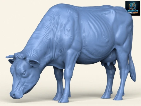 Корова їсть 3D Принт Модель