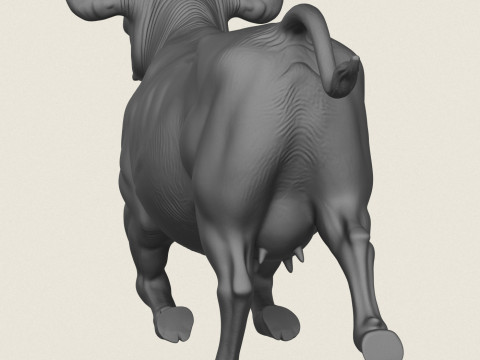 vaca corriendo Modelo de impresión 3D