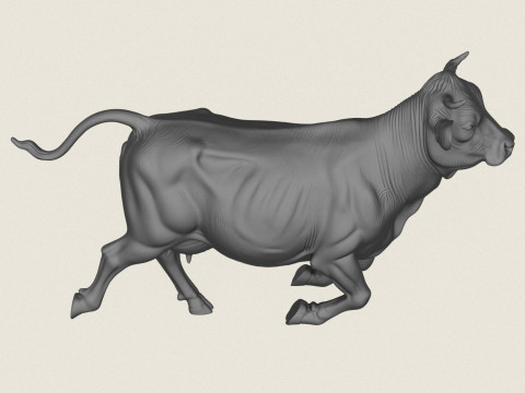 vaca corriendo Modelo de impresión 3D