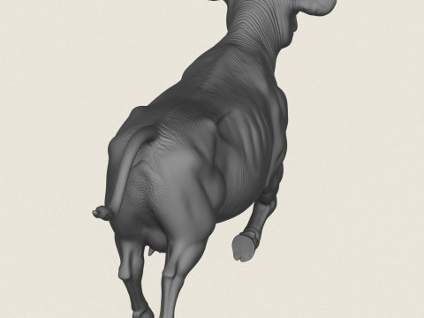 vaca corriendo Modelo de impresión 3D