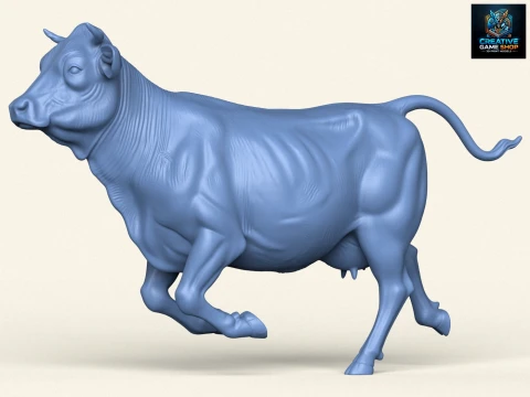 Корова біжить 3D Принт Модель
