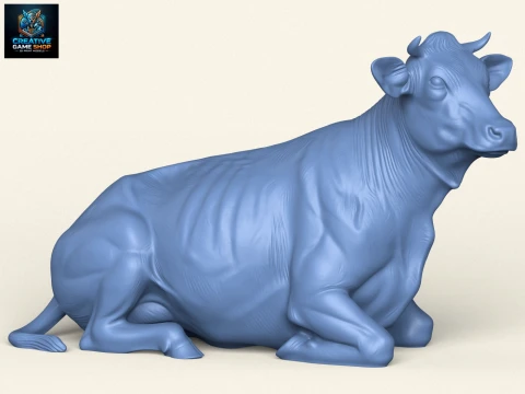 Корова сидить 3D Принт Модель