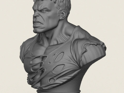Incredible Hulk Bust 3D Print Model