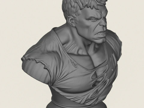 Incredible Hulk Bust 3D Print Model
