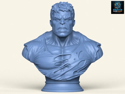 Incredibile busto di Hulk Modello di stampa 3D